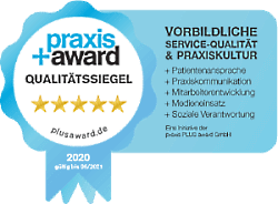 qualitätssiegel praxisaward california smile münchen